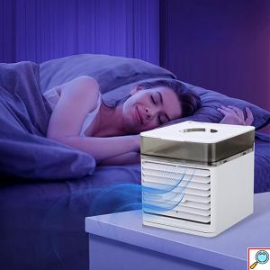 Μίνι Φορητό Κλιματιστικό-Air Cooler Με 3 Ταχύτητες Και LED Φωτισμό Aorlis 