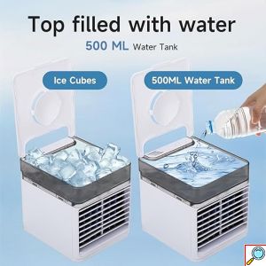 Μίνι Φορητό Κλιματιστικό-Air Cooler Με 3 Ταχύτητες Και LED Φωτισμό Aorlis 