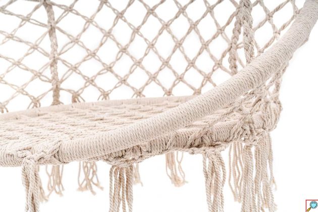 Αιώρα Κρεμαστή Πολυθρόνα Εως 110kg 80x60x145cm - Άσπρο 
