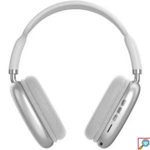 Ασύρματα Ακουστικά Bluetooth Headphones Λευκό-Ασημί-Over Ear