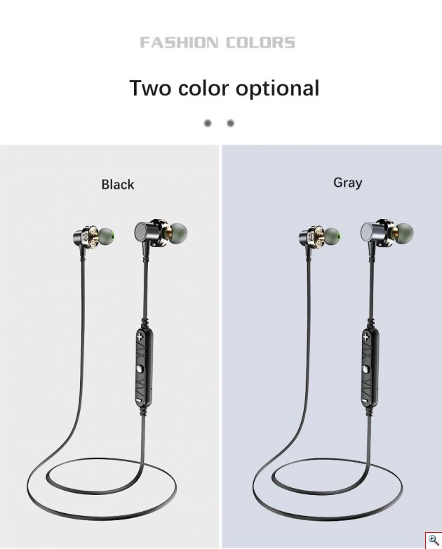 Αδιάβροχα Μαγνητικά Ασύρματα Ακουστικά Handfree Bluetooth με Dual Drive, Μικρόφωνο CVC Ηχομόνωση - Σχεδιασμένο για Άθληση, Τρέξιμο κα AWEI Newest