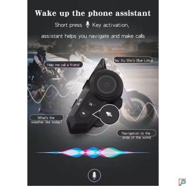 Ακουστικό για Κράνος Μηχανής Wireless Earphone Bluetooth 5.2