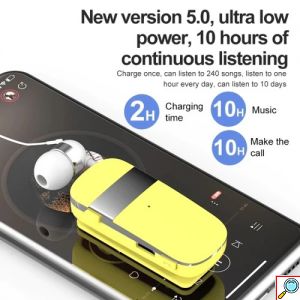 Ακουστικό Bluetooth Handsfree In-Ear με Δυνατότητα Σύνδεησης 2 Συσκευών & Κλιπ - Fineblue
