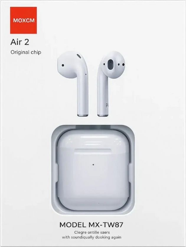 Ασύρματα Ακουστικά Air 2 – Bluetooth 5.3 & Θήκη Φόρτισης - Λευκά TWS Ακουστικά για Μουσική & Κλήσεις με Εργονομία