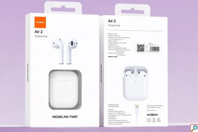 Ασύρματα Ακουστικά Air 2 – Bluetooth 5.3 & Θήκη Φόρτισης - Λευκά TWS Ακουστικά για Μουσική & Κλήσεις με Εργονομία