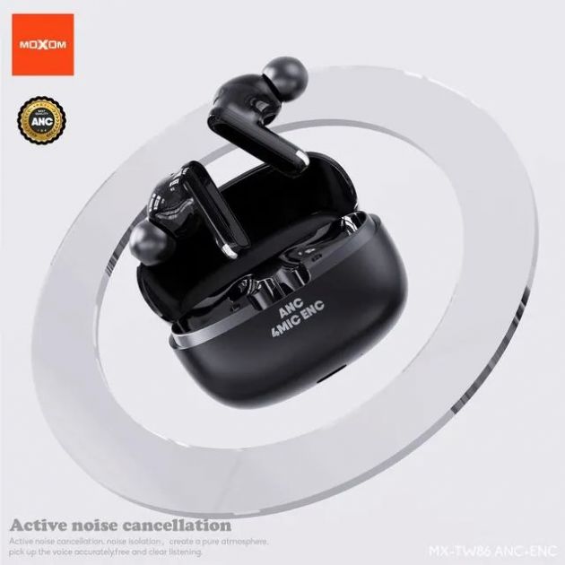 Ασύρματα Ακουστικά ANC Bluetooth 5.3 – Ενεργή Ακύρωση Θορύβου - 4-Mic ENC, Θήκη Φόρτισης USB-C, True Wireless