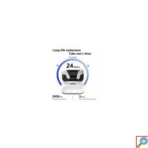 Ασύρματα Αδιάβροχα Ακουστικά Αφής in Εar Bluetooth Handsfree TWS 2000mAh με Θήκη Φόρτισης Λευκά