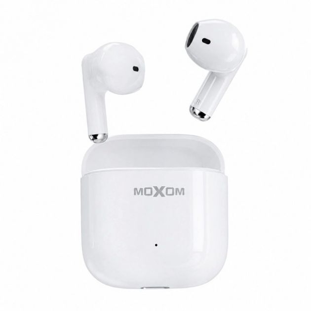 Ασύρματα Ακουστικά – TWS Bluetooth 6.0 με Θήκη Φόρτισης - Dual-Ear Call, 30 Ώρες Αναμονή, Άνετη Εφαρμογή, Λευκό Χρώμα