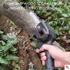 SAWMAX Mini Ηλεκτρικό Αλυσοπρίονο 24V Επαναφορτιζόμενο - Πριόνι Μπαταρίας - 1 Μπαταρία