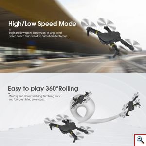 Αναδιπλούμενο Μικρό Drone Κιτ Με Τηλεχειριστήριο 4 Καναλιών, 1080p, Με App, Γυροσκόπιο 6 αξόνων, SKY-97 Foldable Mini Drone Set