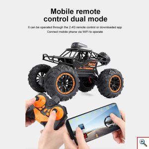 Αναρηχόμενο Τηλεκατευθυνόμενο Αυτοκίνητο με Ασύρματη Κάμερα Bigfoot Monster Climbing & Τηλεχειριστήριο για Android/IOS