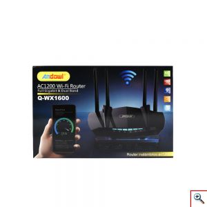 Andowl® Ασύρματο AC1200 WiFi Router με 4 Θύρες Ethernet 2.4GHz + 5GHz Full Gigabit Dual Band WPS Q-WX1600