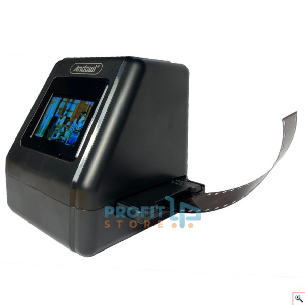 Andowl® Film Scanner, Ψηφιακό Scanner / Μετατροπέας για Αρνητικά Φιλμ & Slides Συμβατό με 35, 110, 126 mm & Super 8, με Ρυθμίσεις Αντίθεσης, Q-SMR1