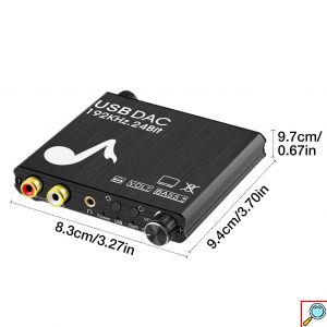 Andowl Μετατροπέας Ψηφιακού σε Αναλογικό Ήχου Coaxial / Toslink / USB - A Female σε RCA Female