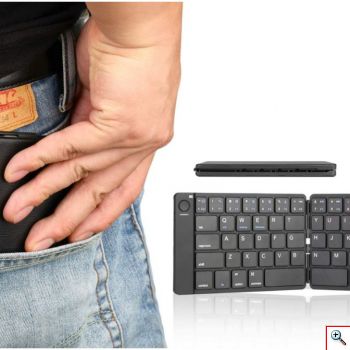 Πτυσσόμενο Universal Ασύρματο Πληκτρολόγιο Bluetooth Andowl Q-815 για Συσκευές IOS, ANDROID & WINDOWS
