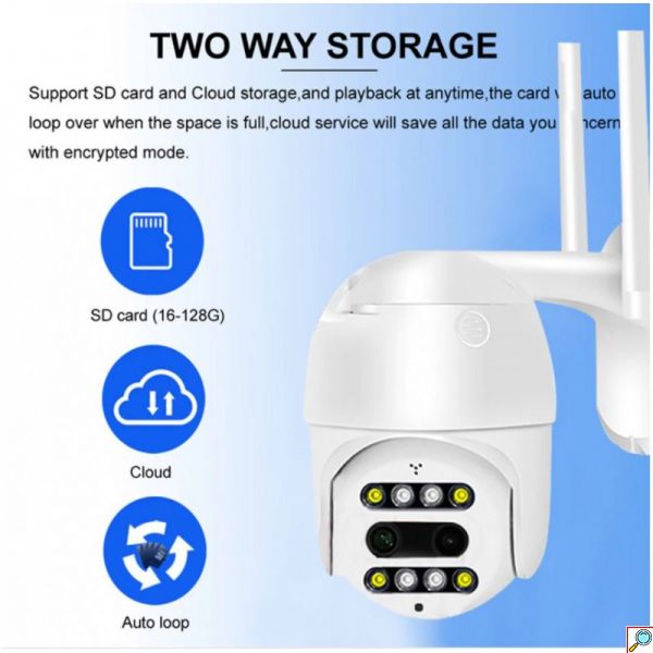 Αδιάβροχη FULL HD IP Wi-Fi Κάμερα με Φακό 3.6 mm με Ανιχνευτή Κίνησης - ANDOWL Q-S2000 