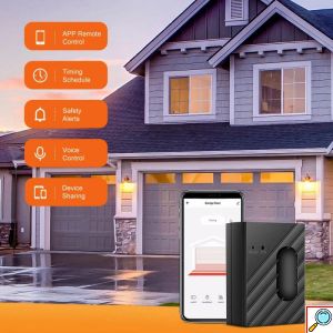 Andowl® Έξυπνος Τηλεχειρισμός WiFi Ελεγκτής Λειτουργίας Γκαραζόπορτας με App Εφαρμογή - Μαύρο