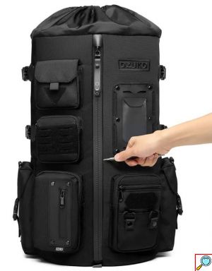 Ozuko Ανδρική Tactical Πολυλειτουργική Τσάντα Πλάτης Αδιάβροχη - 27L - Μαύρη