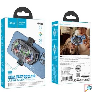 Ανεμιστηράκι Ψύξης Κινητού Gaming Cooler 3 Ταχυτήτων με Διπλό Αθόρυβο Ανεμιστήρα - Hoco