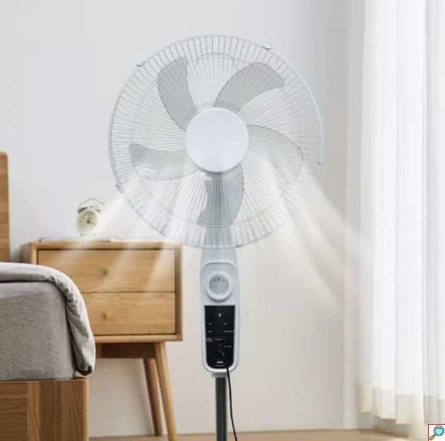 Ορθοστάτης Ανεμιστήρας 16'' Solar Fan – Ηλιακή Φόρτιση και Τηλεχειριστήριο - Επαναφορτιζόμενος, Φωτοβολταϊκό Πάνελ