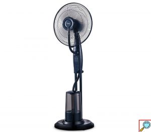 Ανεμιστήρας Ορθοστάτης 75W Υδρονέφωσης με Διάμετρο 41cm και Τηλεχειριστήριο - Muhler