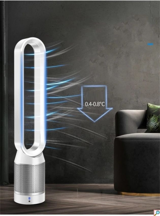 Ανεμιστήρας Πύργος 40W Χωρίς Πτερύγια με HEPA Φίλτρο και Τηλεχειριστήριο