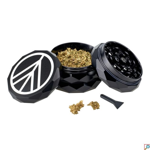 Ανοξείδωτος Τρίφτης - Grinder Βοτάνων NORDDAMPF Υψηλής Κόψης με Δίσκο Αφαίρεσης Ψιλοκομμένων Βοτάνων & Δίχτυ - Σίτο Γύρης