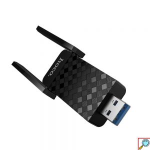 Αντάπτορας WiFi Hoco HI34 WiFi 6 USB 600Mbps Dual Band με 2 Κεραίες
