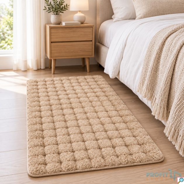 Απαλό Ανάγλυφο Χαλί 180x220cm – Ζεστή Αίσθηση & Μοναδική Υφή - Ιδανικό για Σαλόνι, Υπνοδωμάτιο, Διάδρομο, Διαθέσιμο σε 4 Χρώματα