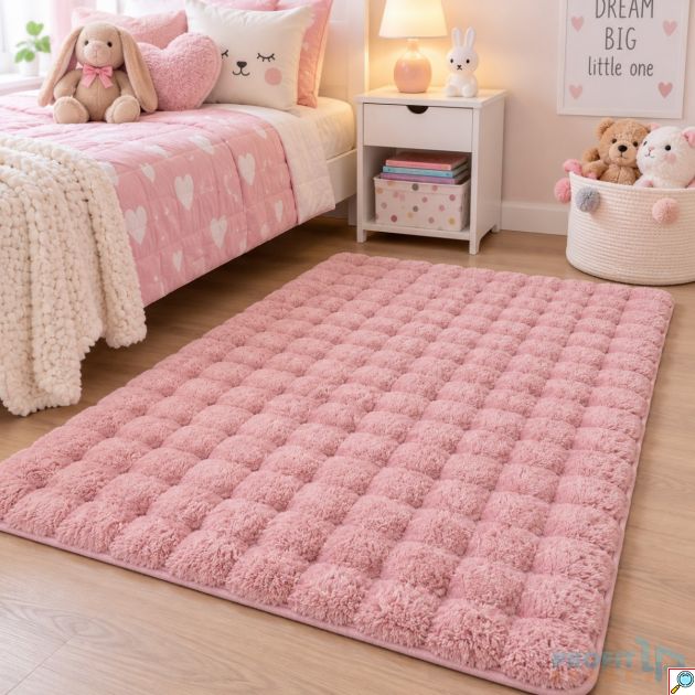 Απαλό Ανάγλυφο Χαλί 180x220cm – Ζεστή Αίσθηση & Μοναδική Υφή - Ιδανικό για Σαλόνι, Υπνοδωμάτιο, Διάδρομο, Διαθέσιμο σε 4 Χρώματα
