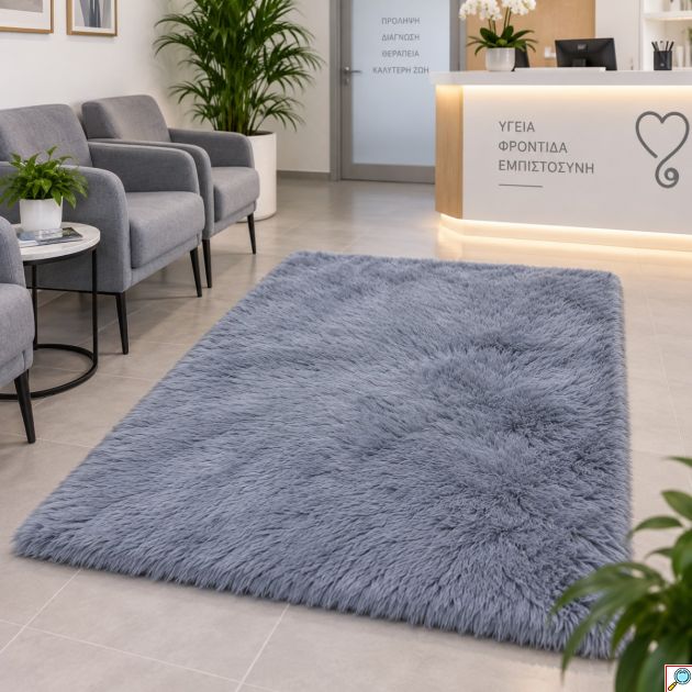 Απαλό Χαλί Εσωτερικού Χώρου 120x180cm – Μονόχρωμο για Σαλόνι & Υπνοδωμάτιο - Αντιολισθητικό, Πλενόμενο σε 4 Χρώματα