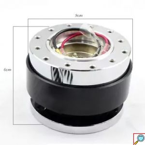 Αποσπώμενος Κώνος Τιμονιού με Μηχανισμό Ball-Lock & Fast Detach για Αγωνιστικά Αυτοκίνητα - Μαύρο