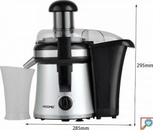 Hoomei Ηλεκτρικός Αποχυμωτής 350W Inox Με 2 Ταχύτητες 