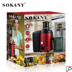 Αποχυμωτής 800W με 2 Ταχύτητες και Κανάτα Συλλογής 800ml SOKANY– Κόκκινος 
