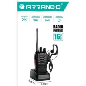 Φορητός Επαγγελματικός Πομποδέκτης με Hands-Free Ακουστικά και Βάση Φόρτισης - Walkie Talkie ARRANGO