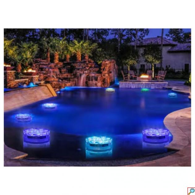 Arrango Αδιάβροχη Υποβρύχια Λάμπα με 10 LED RGB και Τηλεχειριστήριο