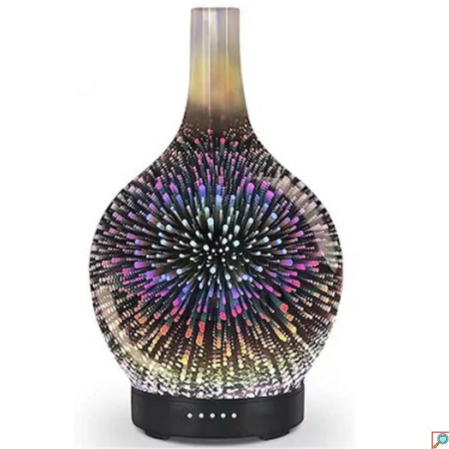 Αρωματικό Χώρου με 7 Xρώματα LED 120ml - Συσκευή Αρωματοθεραπείας Andowl