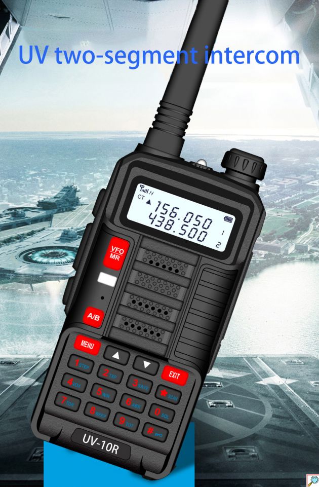 Aσύρματο Φορητός Πομποδέκτης Dual Band Walkie Talkie VHF/UHF 10W Baofeng με Μονόχρωμη Οθόνη