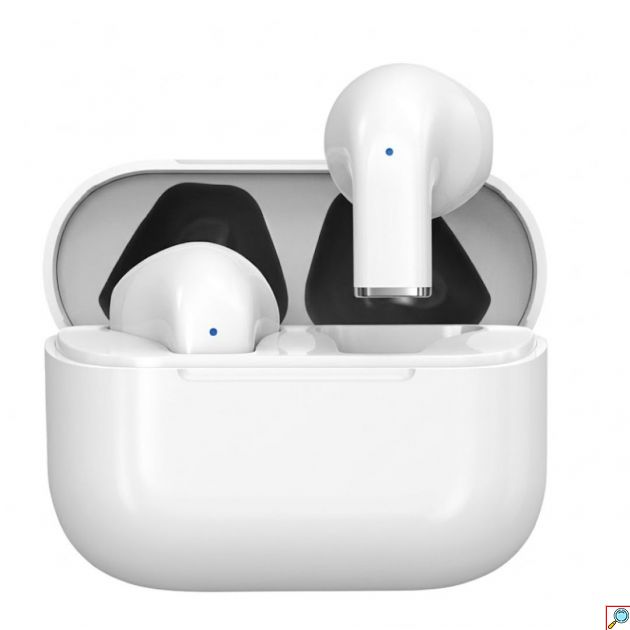 Ασύρματα Bluetooth Ακουστικά Earbuds Με Θήκη Φόρτισης Λευκά Pavareal