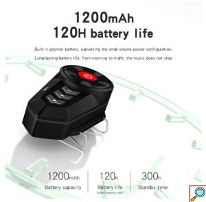 Baile Bluetooth Ασύρματη Ενδοεπικοινωνία, Handsfree Ακουστικά για Κλήσεις, Μονή για Κράνος Μηχανής