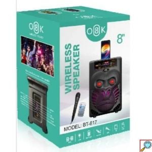 Ασύρματο Φορητό Ηχείο Bluetooth Με Μικρόφωνο, LED Φωτισμό, USB, AUX, FM Ραδιόφωνο και TF σε Μαύρο Χρώμα με Όψη Γορίλα και Φωτιζόμενα Μάτια