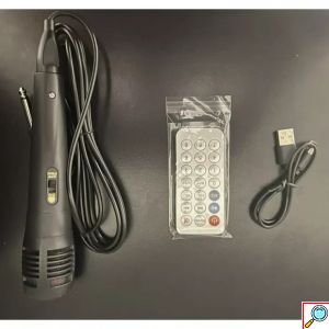 Ασύρματο Φορητό Ηχείο Bluetooth Με Μικρόφωνο, LED Φωτισμό, USB, AUX, FM Ραδιόφωνο και TF σε Μαύρο Χρώμα με Όψη Γορίλα και Φωτιζόμενα Μάτια
