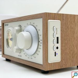 Ασύρματο Φορητό Retro Ραδιόφωνο με Bluetooth, USB, TF & Ρολόι - Επαναφορτιζόμενο