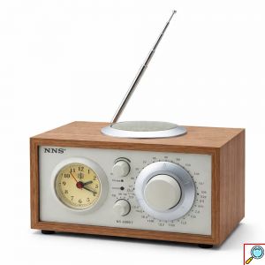 Ασύρματο Φορητό Retro Ραδιόφωνο με Bluetooth, USB, TF & Ρολόι - Επαναφορτιζόμενο