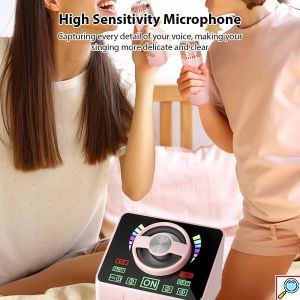 Ασύρματο Ηχείο Bluetooth Karaoke με 2 Μικρόφωνα, USB & TF Card