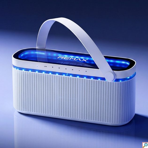 Φορητό Ηχείο Karaoke Remax RB-MB09 80W – Bluetooth με 2 Ασύρματα Μικρόφωνα | RGB Φωτισμός, Επαναφορτιζόμενο