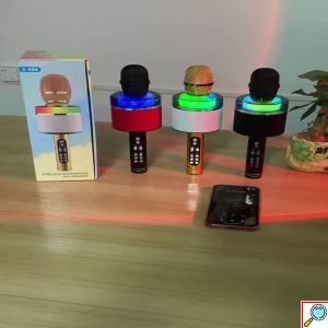 Ασύρματο Μικρόφωνο Karaoke Με Led
