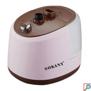 Sokany Επιδαπέδιος Ατμοκαθαριστής Ρούχων - Κάθετο Σίδερο Ατμού 1800W με Δοχείο 2lt Ροζ