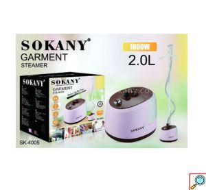 Sokany Επιδαπέδιος Ατμοκαθαριστής Ρούχων - Κάθετο Σίδερο Ατμού 1800W με Δοχείο 2lt Ροζ