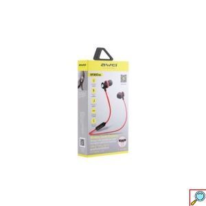 AWEI In Ear Ασύρματα Ακουστικά Bluetooth με Ηχείο και Μαγνητικό Καλώδιο Κόκκινο